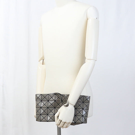 ISSEY MIYAKE Clutch bag Baobao Clutch bag/PVC gray unisex