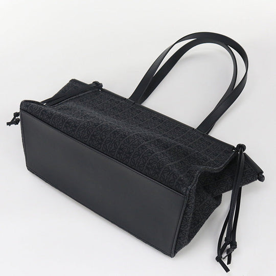 LOEWE Cushion tote anagram Tote Bag Jacquard Black Women