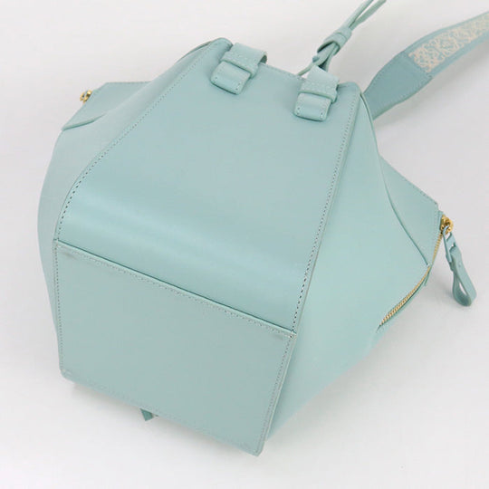 LOEWE A538H13X02 Handbag Hammock Bag Compact 2WAY bag satin calf Aquamarine Women