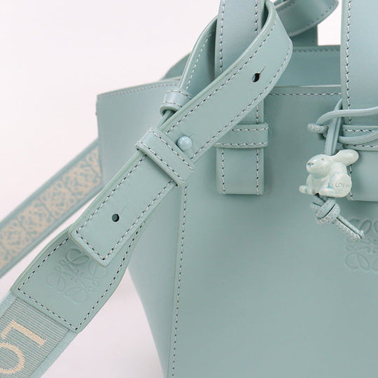 LOEWE A538H13X02 Handbag Hammock Bag Compact 2WAY bag satin calf Aquamarine Women