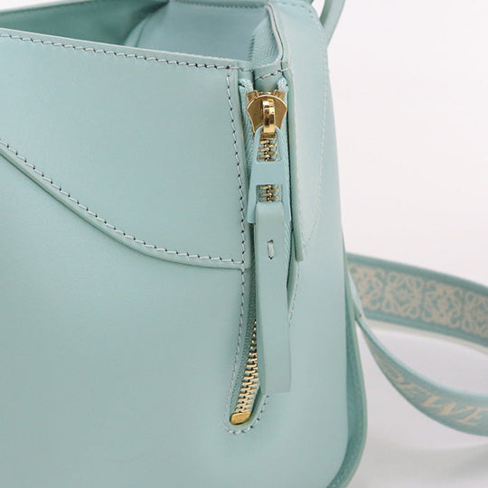 LOEWE A538H13X02 Handbag Hammock Bag Compact 2WAY bag satin calf Aquamarine Women