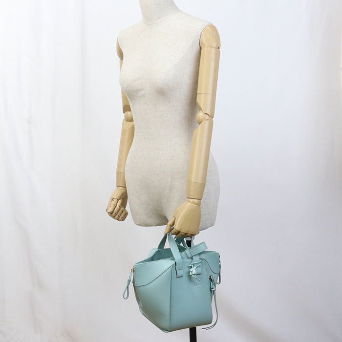 LOEWE A538H13X02 Handbag Hammock Bag Compact 2WAY bag satin calf Aquamarine Women