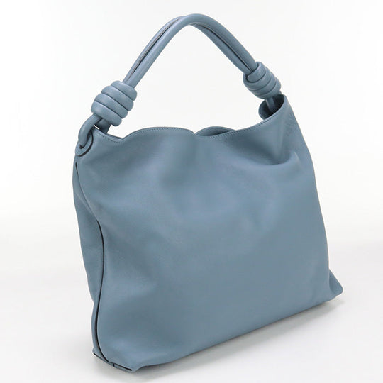 LOEWE Flamenco hobo small Semi-Shoulder Calfskin blue Women