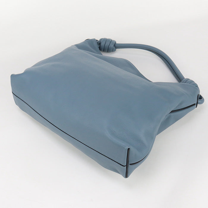 LOEWE Flamenco hobo small Semi-Shoulder Calfskin blue Women