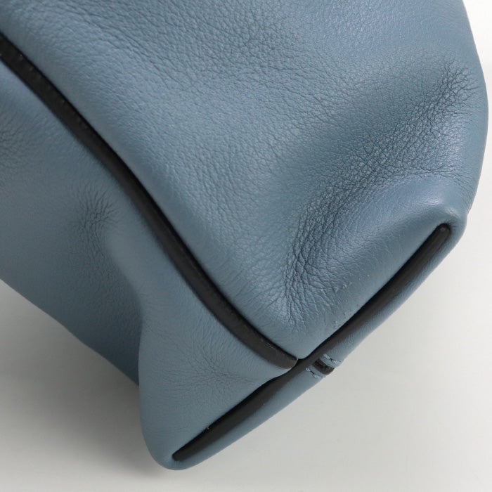LOEWE Flamenco hobo small Semi-Shoulder Calfskin blue Women