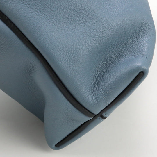 LOEWE Flamenco hobo small Semi-Shoulder Calfskin blue Women