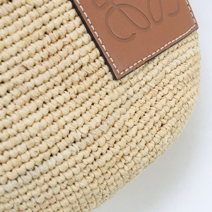 LOEWE LO88614 Drawstring Bag Shoulder Raffia beige Women