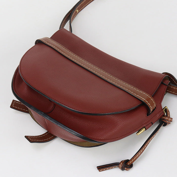 LOEWE Gate Dual Bag Shoulder Bag Calfskin red Women
