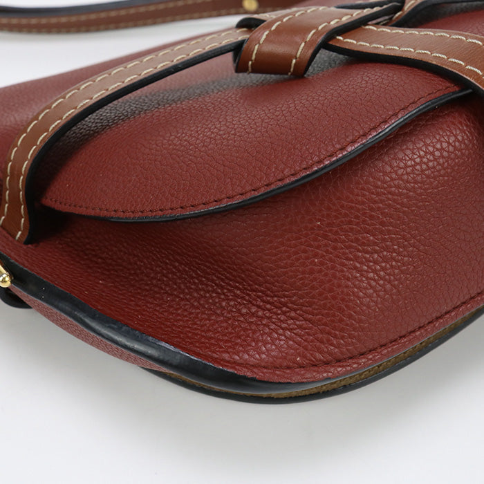 LOEWE Gate Dual Bag Shoulder Bag Calfskin red Women