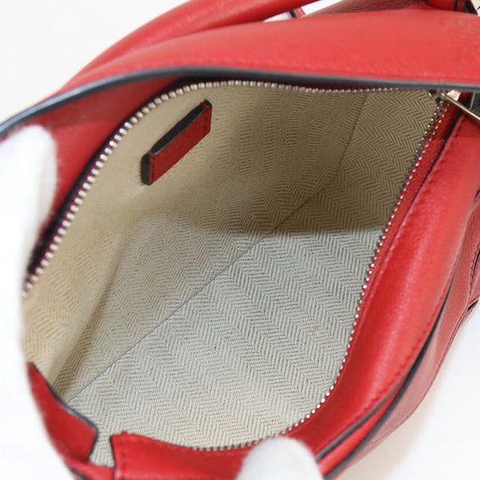 LOEWE Handbag Puzzle bag mini 2WAY bag leather Red Women