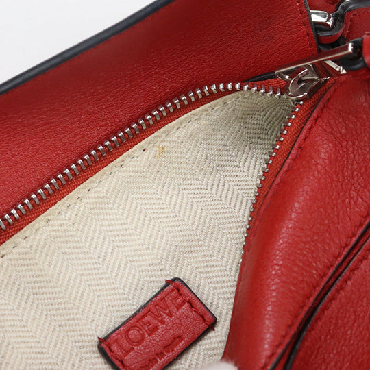 LOEWE Handbag Puzzle bag mini 2WAY bag leather Red Women
