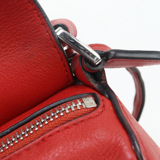 LOEWE Handbag Puzzle bag mini 2WAY bag leather Red Women