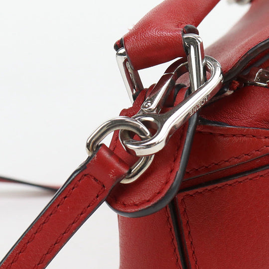 LOEWE Handbag Puzzle bag mini 2WAY bag leather Red Women