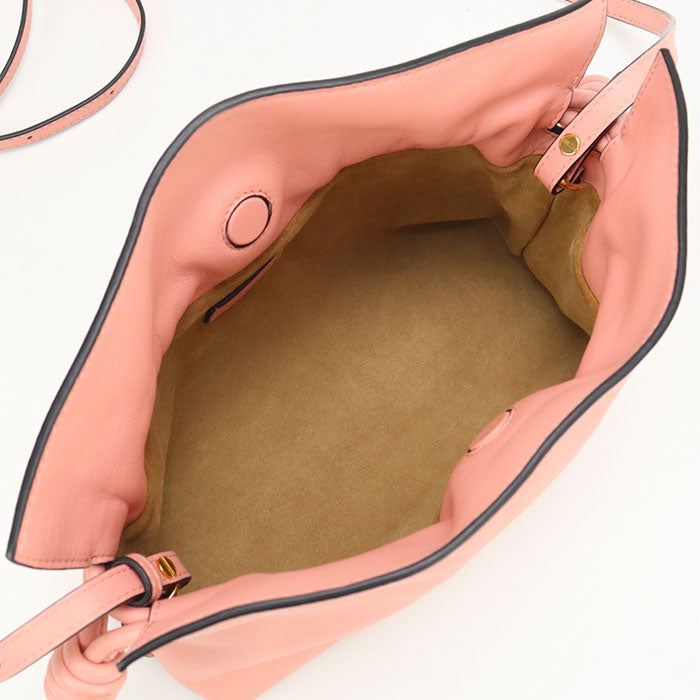 LOEWE A411FC2X37 Shoulder Bag Flamenco clutch mini Calfskin pink Women