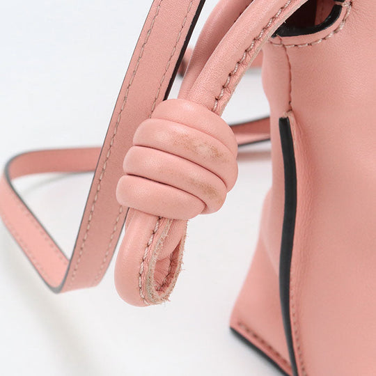 LOEWE A411FC2X37 Shoulder Bag Flamenco clutch mini Calfskin pink Women