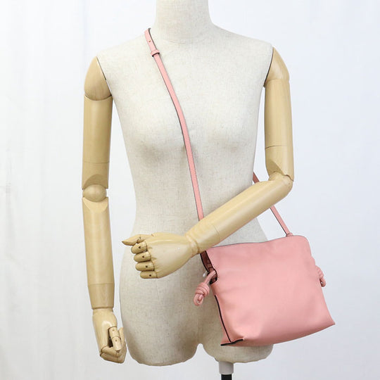 LOEWE A411FC2X37 Shoulder Bag Flamenco clutch mini Calfskin pink Women