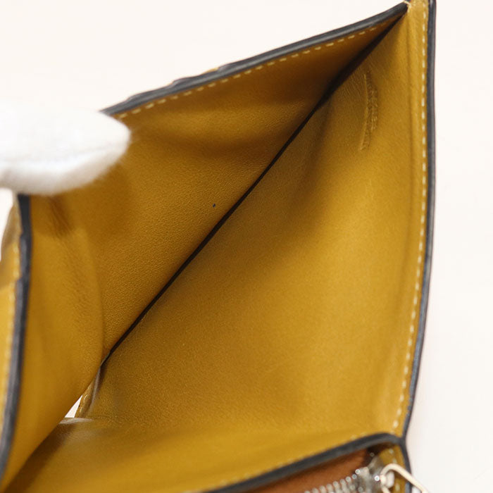 LOEWE Compact zip wallet anagram Folded wallet Calfskin  brown Women