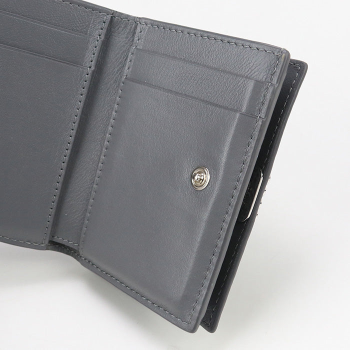 LOEWE LO89545 Trifold wallet anagram Three fold wallet Calfskin Gray Women