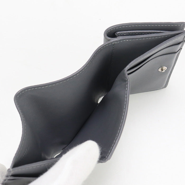 LOEWE LO89545 Trifold wallet anagram Three fold wallet Calfskin Gray Women
