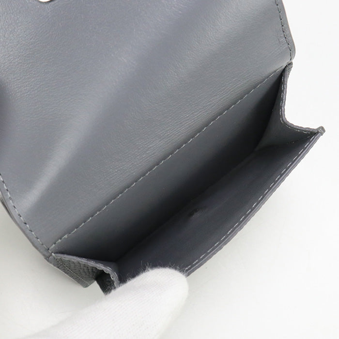 LOEWE LO89545 Trifold wallet anagram Three fold wallet Calfskin Gray Women