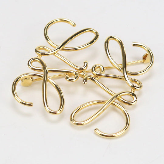 LOEWE LO89566 Brooch anagram Brooch metal gold Women