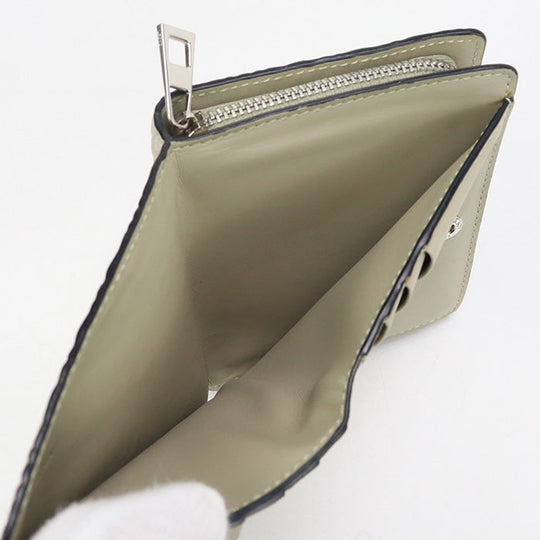 LOEWE LO89646 Folded wallet repeat Calfskin beige Women