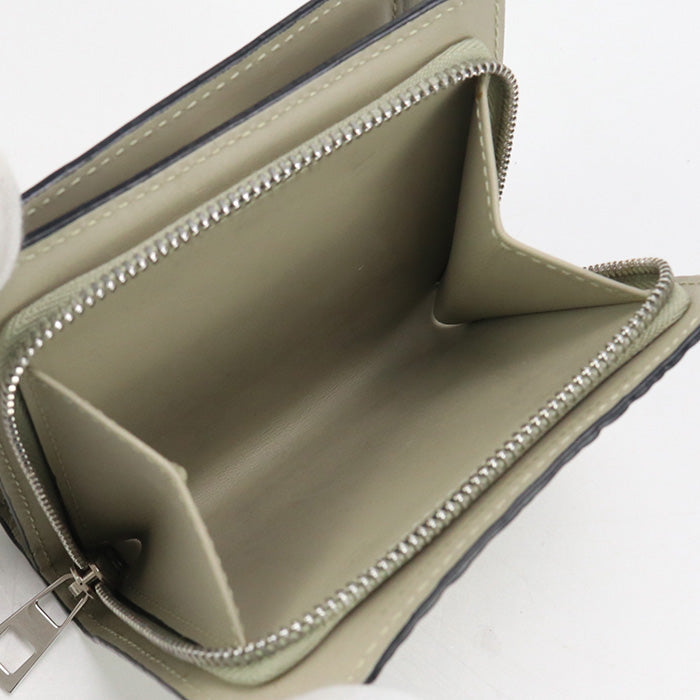 LOEWE LO89646 Folded wallet repeat Calfskin beige Women