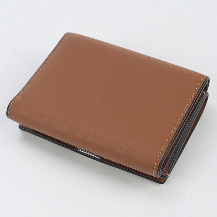 LOEWE C821TR2X02 Tri-fold wallet anagram Trifold wallet pebble grain calf Brown Women