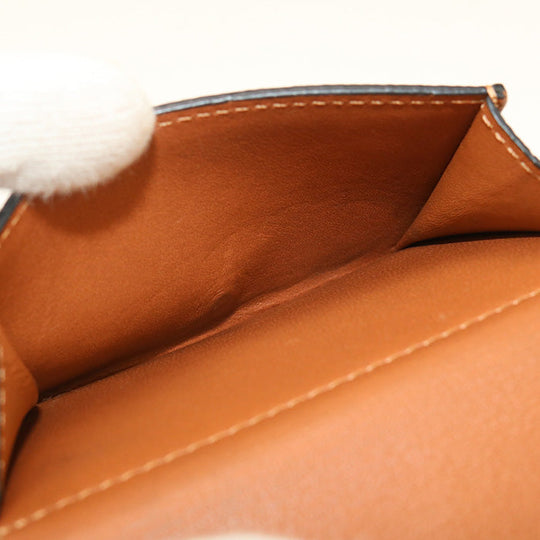LOEWE C821TR2X02 Tri-fold wallet anagram Trifold wallet pebble grain calf Brown Women