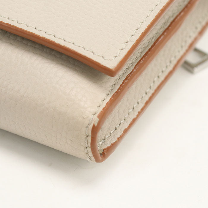 LOEWE C821ACWX01 Long Wallet anagram Continental Wallet leather beige Women