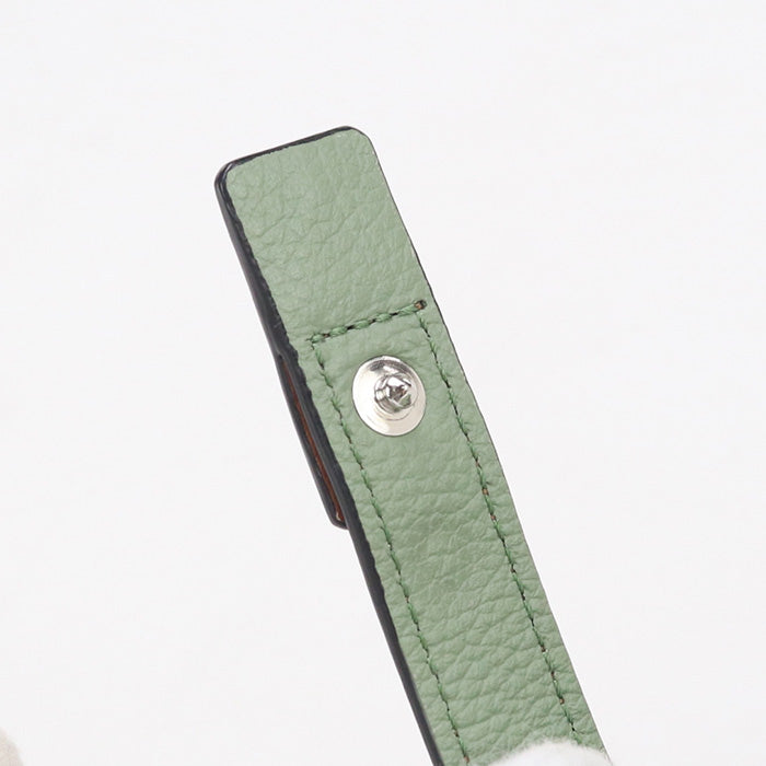 LOEWE C660Z41X01 Bi-fold wallet Compact zip wallet soft grain calfskin green Women