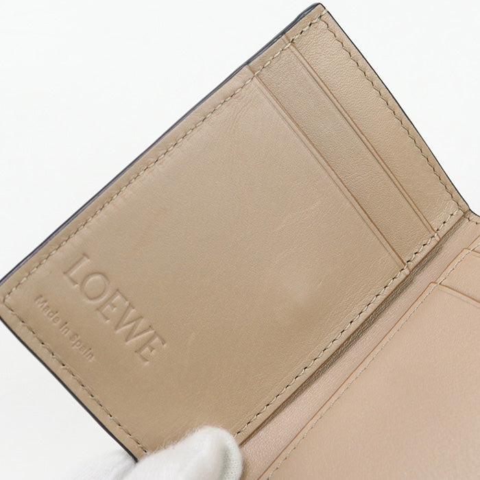 LOEWE Trifold wallet anagram Three fold wallet Calfskin gray Women