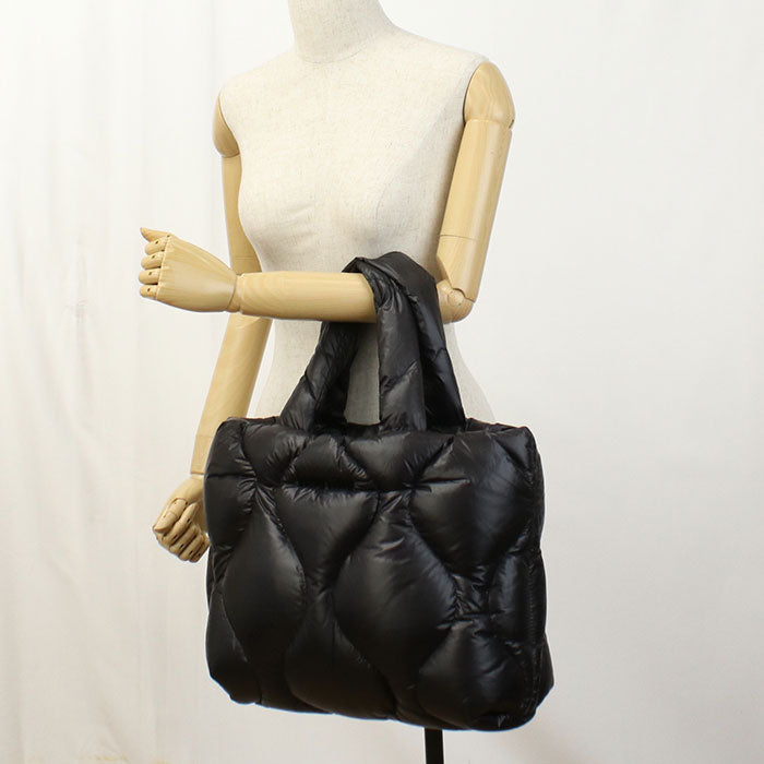 MIUMIU(OUTLET) 5BG240 Tote Bag quilting Handbag Nylon, feather black Women