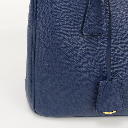 PRADA 1BA863 NZV F0016 Medium bag Galleria Tote shoulde Bag leather blue Women