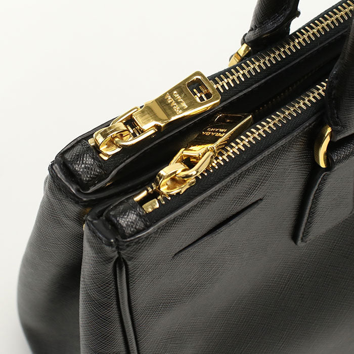PRADA BN1801 Tote Bag Galleria Saphirnolux 2WAY Tote Bag leather black Women