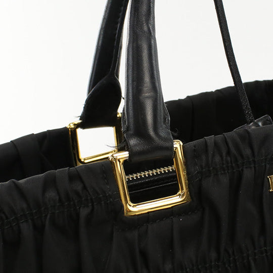 PRADA PR87501 2WAY Tote Bag Nylon Black Women
