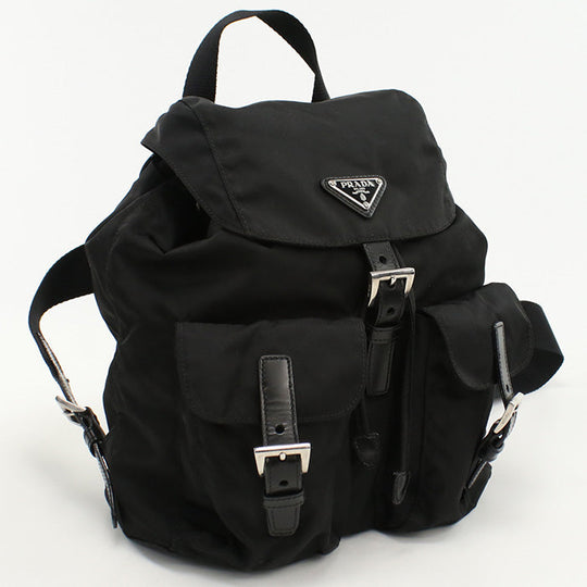 PRADA PR87603 backpack small  Nylon BLACK Women