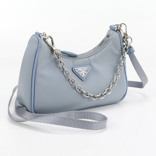 PRADA 2WAYShoulder Bag Diagonal shoulder bag Shoulder Bag Nylon blue Women
