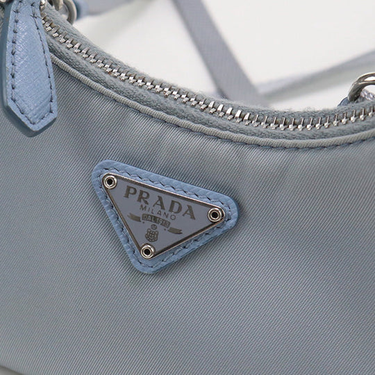 PRADA 2WAYShoulder Bag Diagonal shoulder bag Shoulder Bag Nylon blue Women