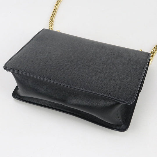 PRADA 1BD200 2EDV F0002 Shoulder Bag Safiano ChainShoulder Bag leather black Women