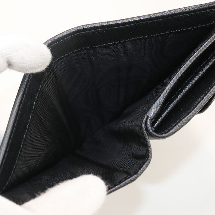 PRADA 1ML225 074 F0002 Bi-fold wallet Triangle Wallet/Folding Wallet Nylon black Women