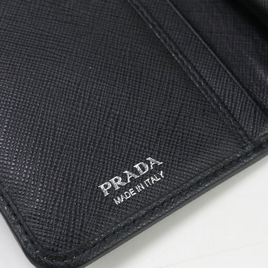 PRADA 1ML225 074 F0002 Bi-fold wallet Triangle Wallet/Folding Wallet Nylon black Women