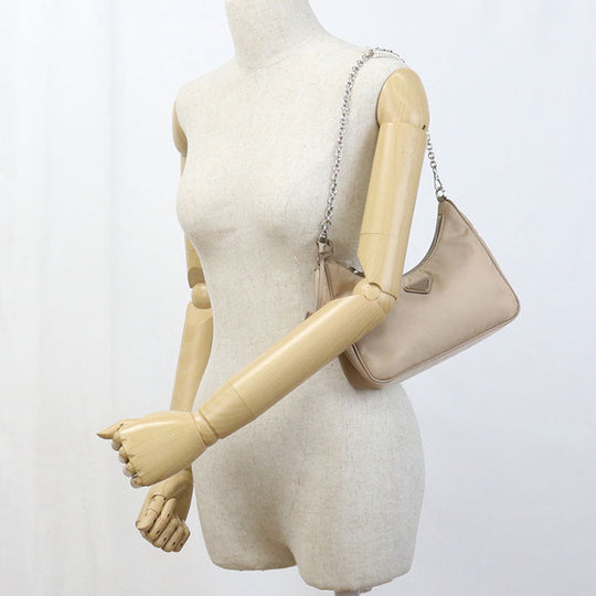 PRADA 1BH204 Shoulder Bag Re-Edition 2005 Re-Nylon 2way Shoulder Bag Nylon beige Women