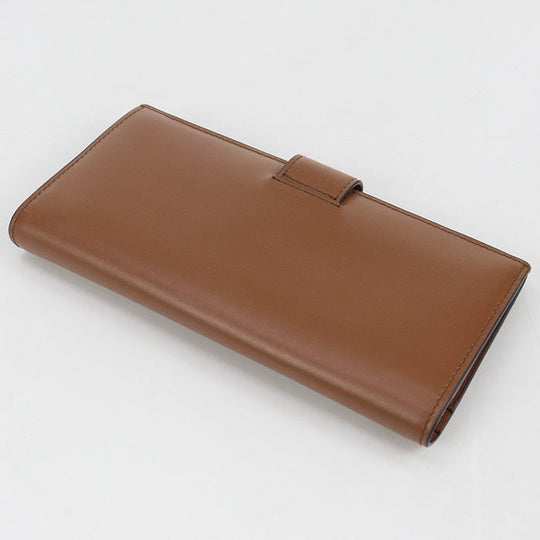 PRADA 1MV025 2CNP Long Wallet City Calf Tab Wallet Flap wallet leather Brown unisex