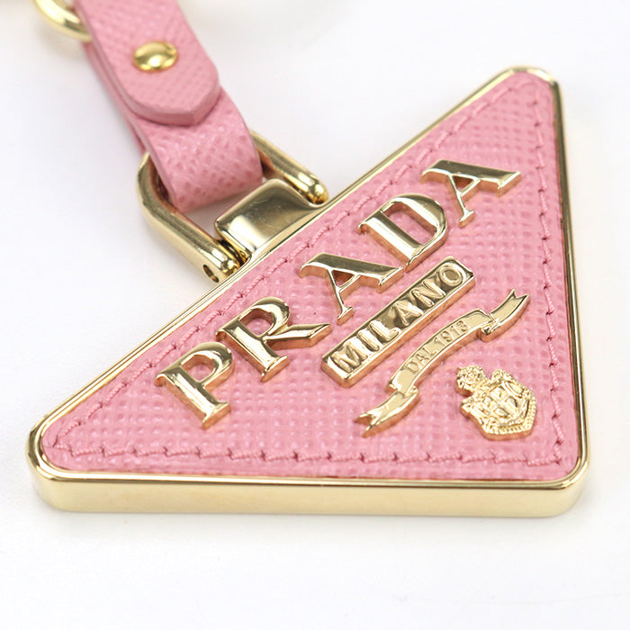 PRADA 1PP128 053 F0442 Safiano leather Key ring metal/leather pink Women