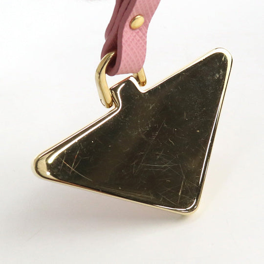 PRADA 1PP128 053 F0442 Safiano leather Key ring metal/leather pink Women