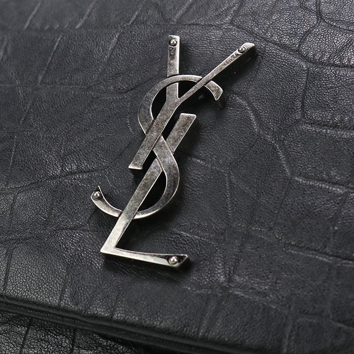 SAINT LAURENT 620663 Shoulder Bag ChainShoulder Bag Embossed leather black Women