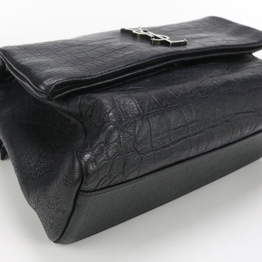 SAINT LAURENT 620663 Shoulder Bag ChainShoulder Bag Embossed leather black Women