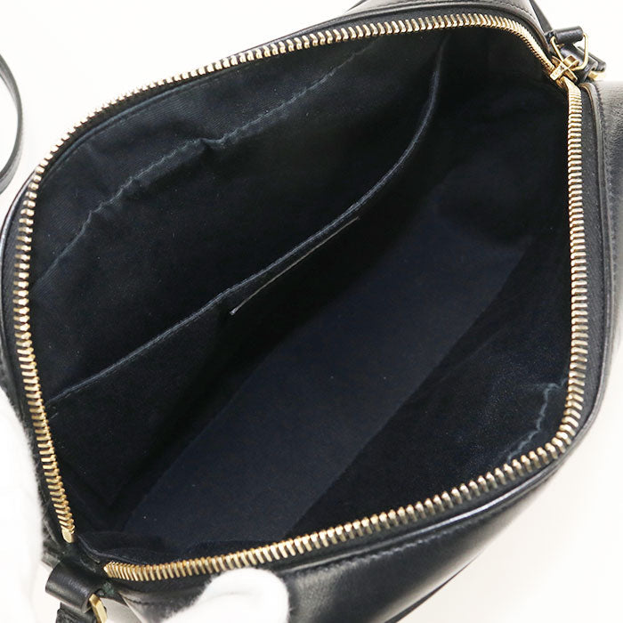 SAINT LAURENT 612544 Shoulder Bag Roux quilting leather black Women