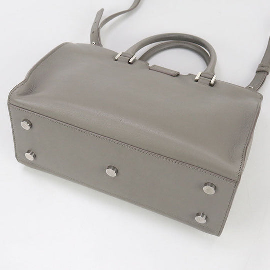 SAINT LAURENT LTH424868 Handbag Baby mosquito bus 2way handbag leather gray Women